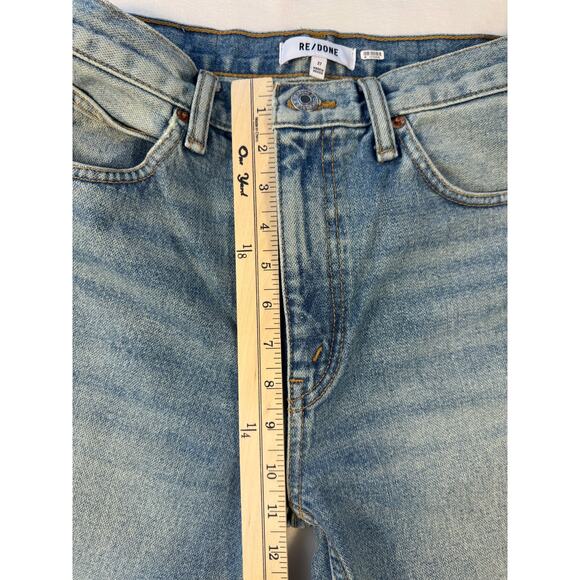 RE/DONE Denim 70s Straight Jeans High Rise Non Stretch Light Wash 27 4 6 - Picture 8 of 11